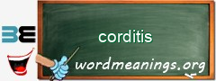 WordMeaning blackboard for corditis